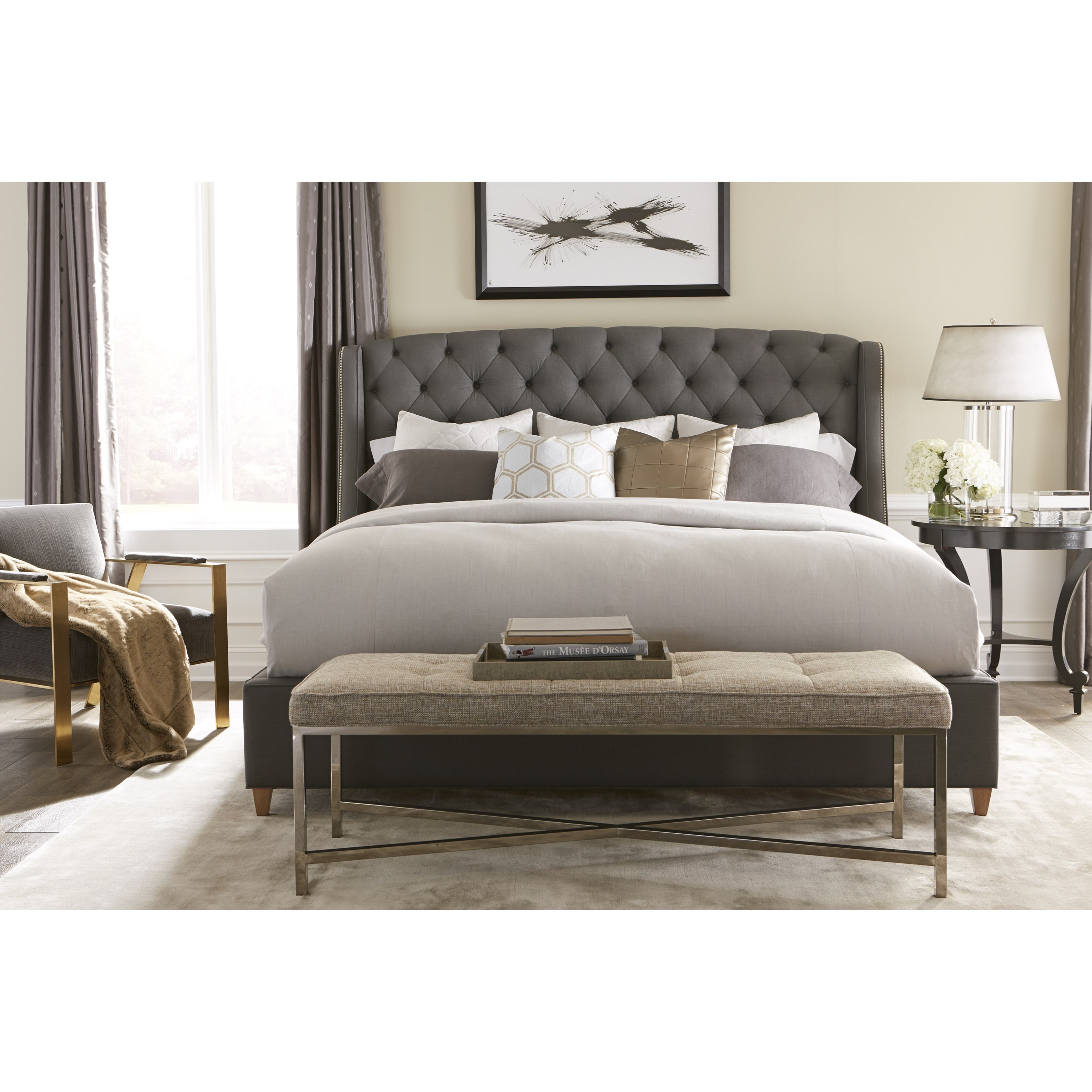 Rowe My Style Beds Kirkwood 60'' King Upholstered Bed Belfort